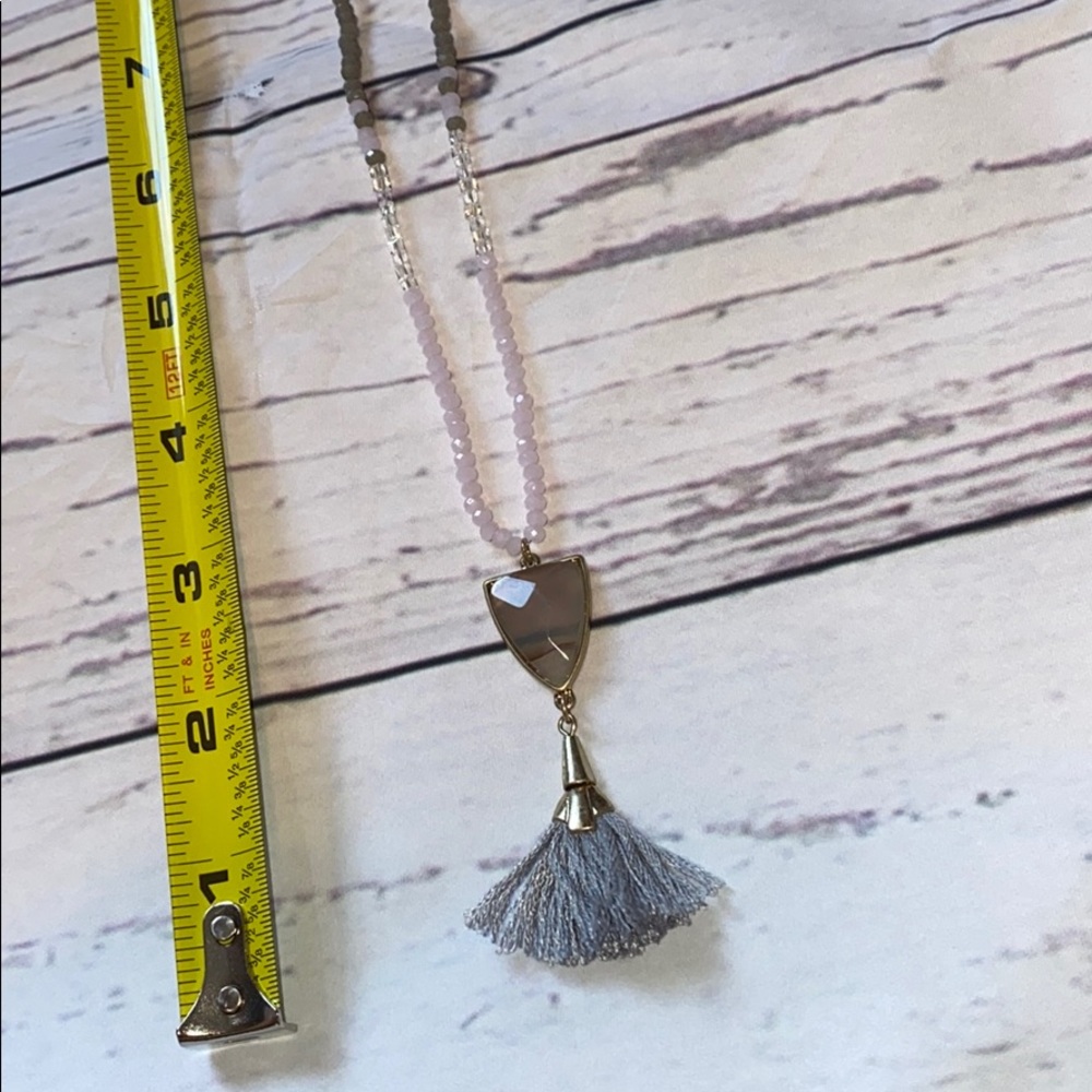 NWT tassel beaded necklace